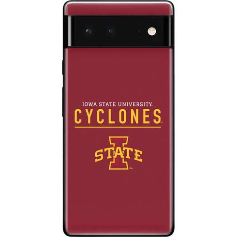 Iowa State University Athletic Text Google Pixel 6 Skin
